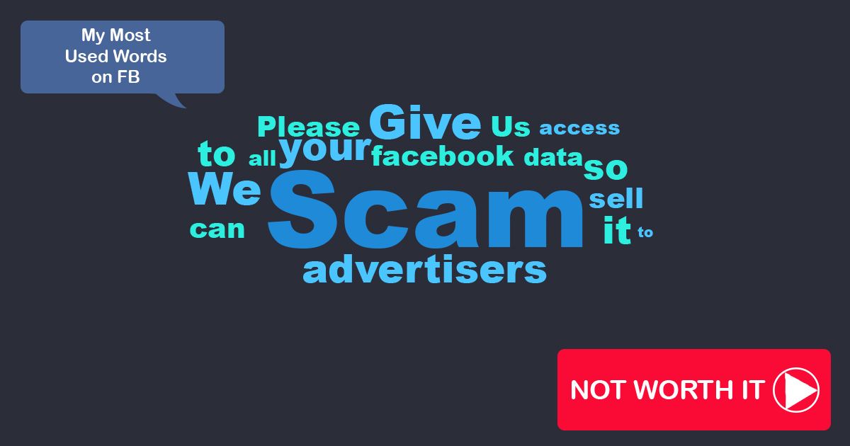 Please give us access to all your Facebook data so we can sell it to advertisers
